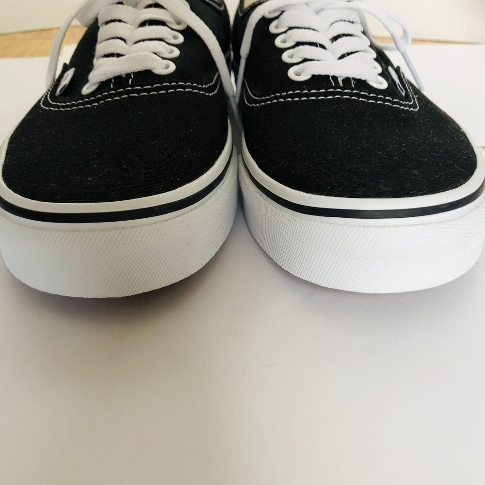 Vans Off The Wall New without Tag Shoes Canvas Sneakers Men 8 Women 9.5 Black - Picture 9 of 14